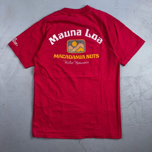 Mauna Loa Macadamia Nuts Hawaii Hanes 80s VTG T Shirt Promo Art Sun Aloha Cool