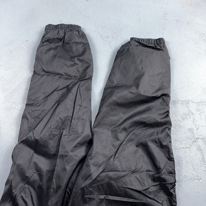 Nike VTG 90s Windbreaker Track Pants Ankle Zip Lined Black 1990s Essential