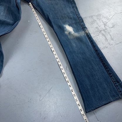 Levis 646 Vintage 70s USA Orange Tab Bootcut Flare Blue Bell Bottom Jeans 34x31