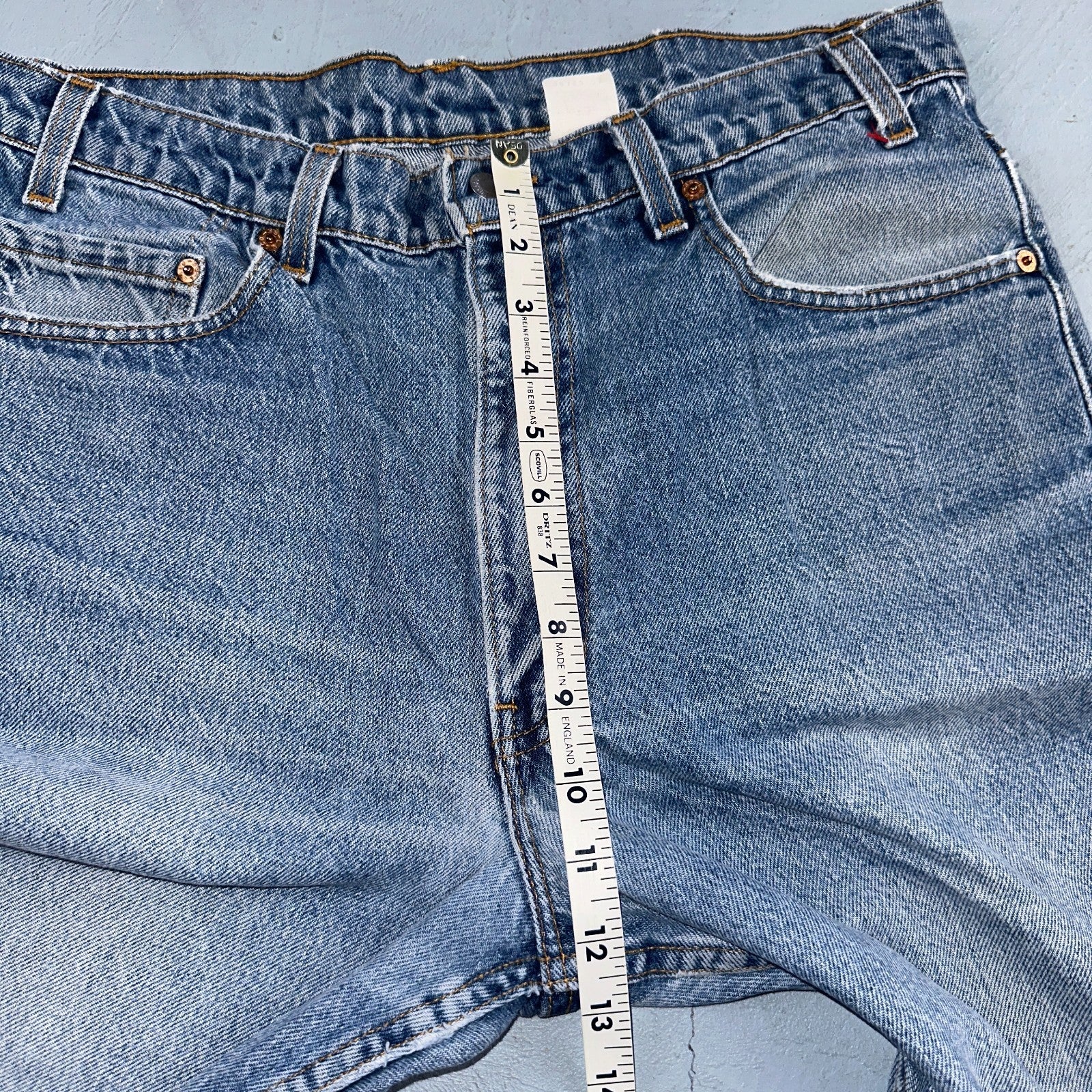 Levis 517 Jeans Mens 36x34 Black Denim Bootcut Red Tab USA Vintage 90s 34x32