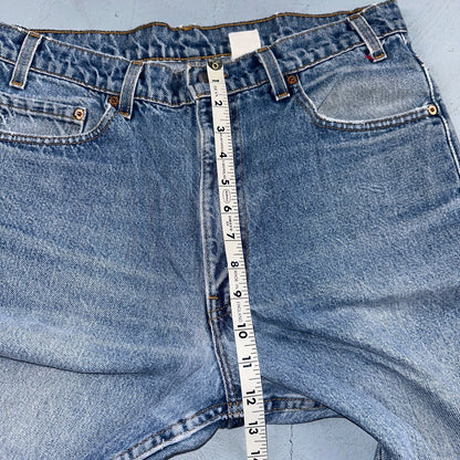 Levis 517 Jeans Mens 36x34 Black Denim Bootcut Red Tab USA Vintage 90s 34x32