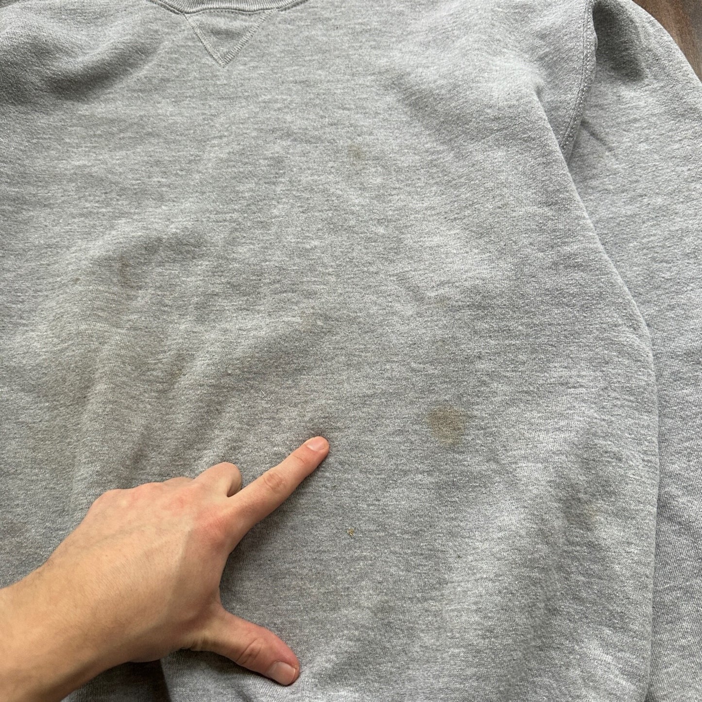 Vintage Russell Athletic Sweatshirt Grey L 90s V Basic Cool 1990s Gym