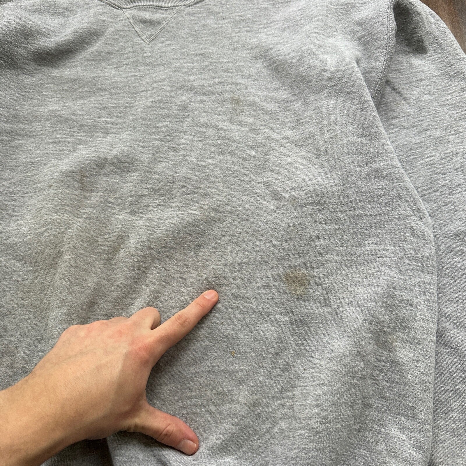 Vintage Russell Athletic Sweatshirt Grey L 90s V Basic Cool 1990s Gym