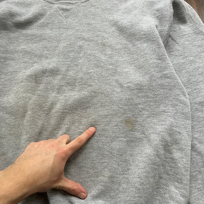 Vintage Russell Athletic Sweatshirt Grey L 90s V Basic Cool 1990s Gym