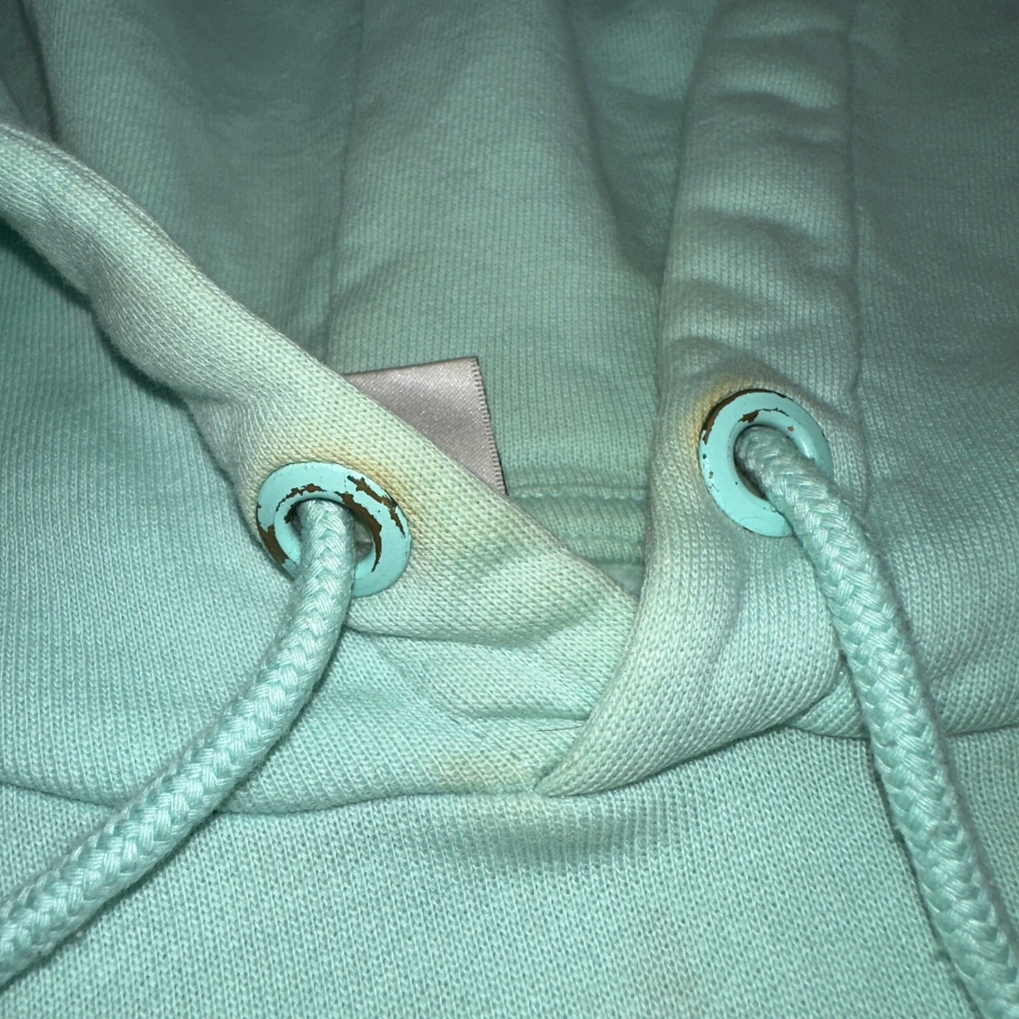 Teddy Fresh Size M Embroidered Logo Hoodie Sweatshirt Pastel Color Block