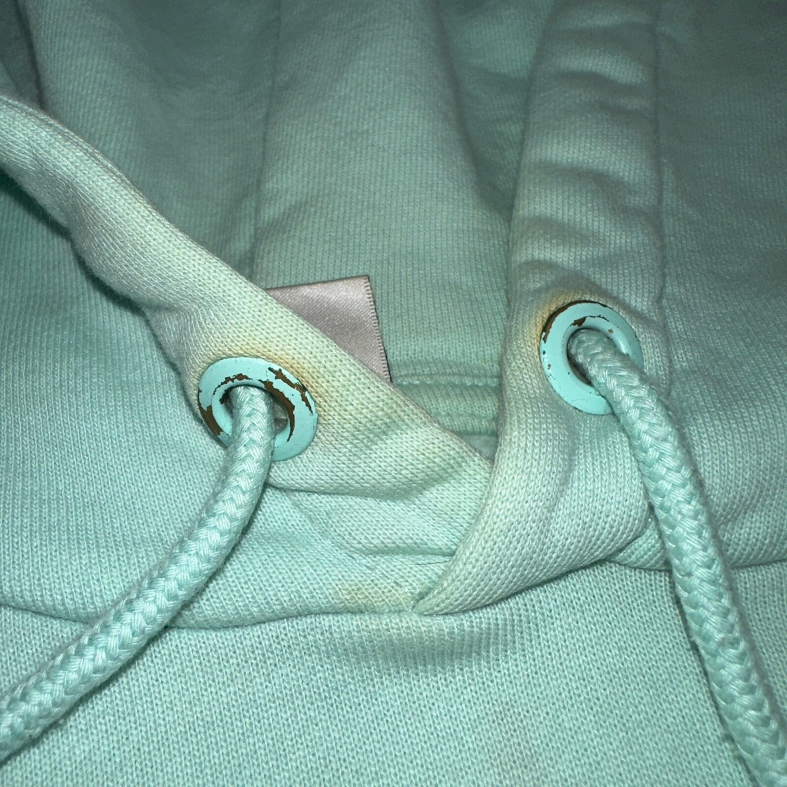 Teddy Fresh Size M Embroidered Logo Hoodie Sweatshirt Pastel Color Block