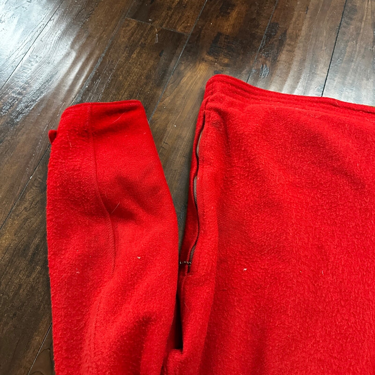 VTG 40s 50s Wool Western Coat Jacket Rockabilly Red Military Green WWII RARE