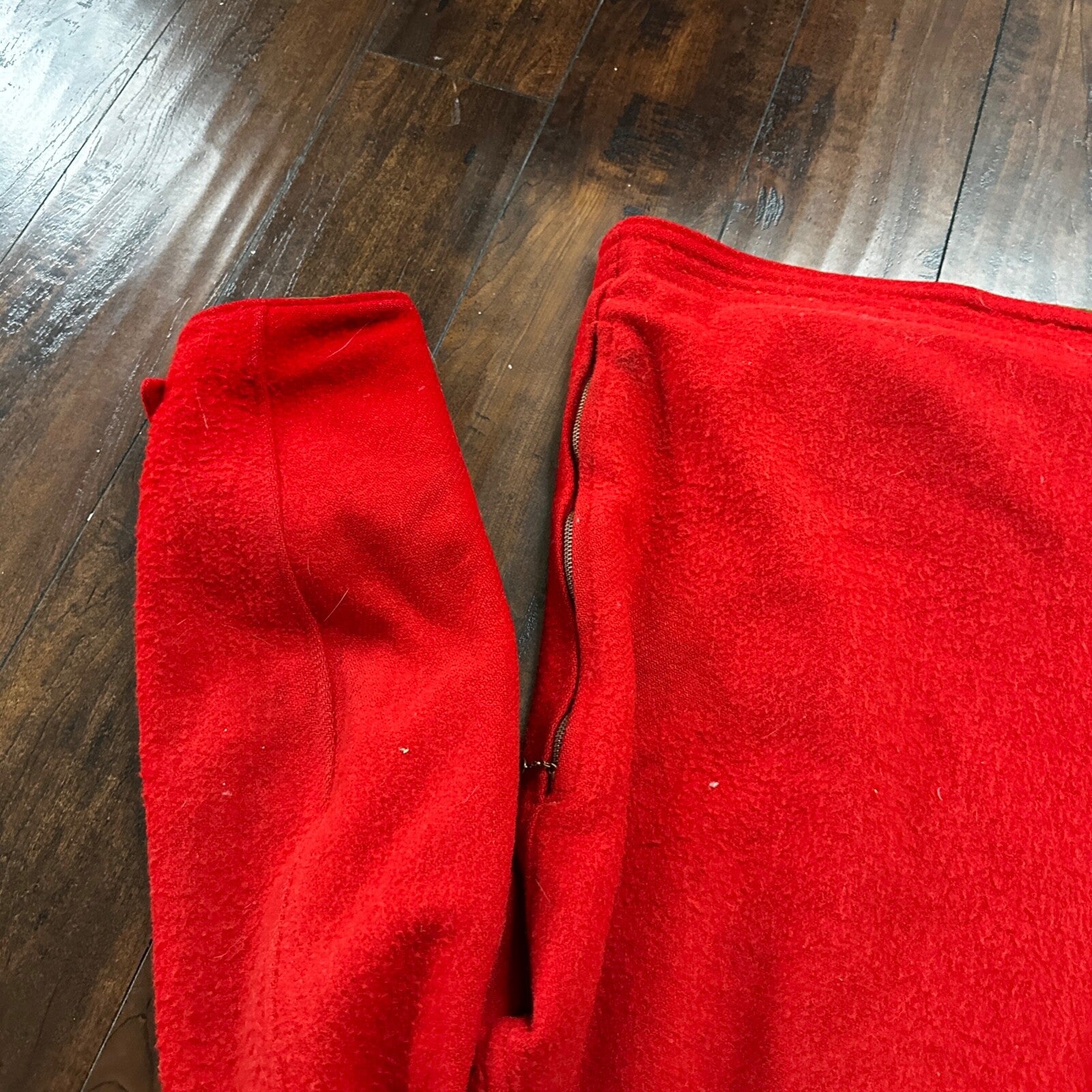 VTG 40s 50s Wool Western Coat Jacket Rockabilly Red Military Green WWII RARE