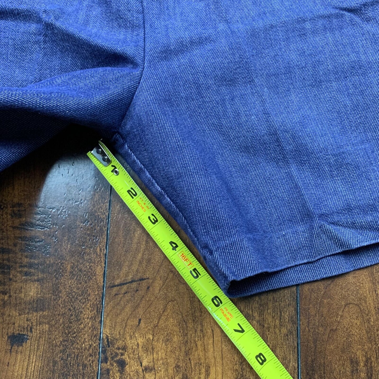 Vintage USA Rockabilly Womens Shorts Blue Skirt 60s 70s Top Bottom Sanforized