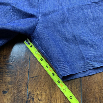 Vintage USA Rockabilly Womens Shorts Blue Skirt 60s 70s Top Bottom Sanforized