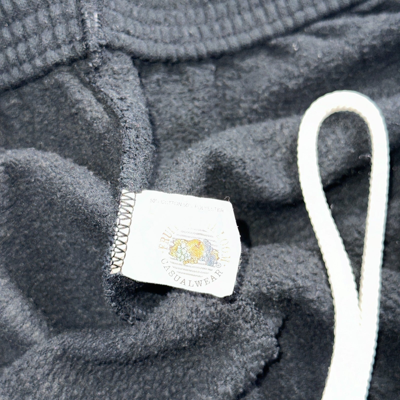 Vintage 70s FOTL Fleece Sweatpants Adult L Black Made In USA Champion 1970s