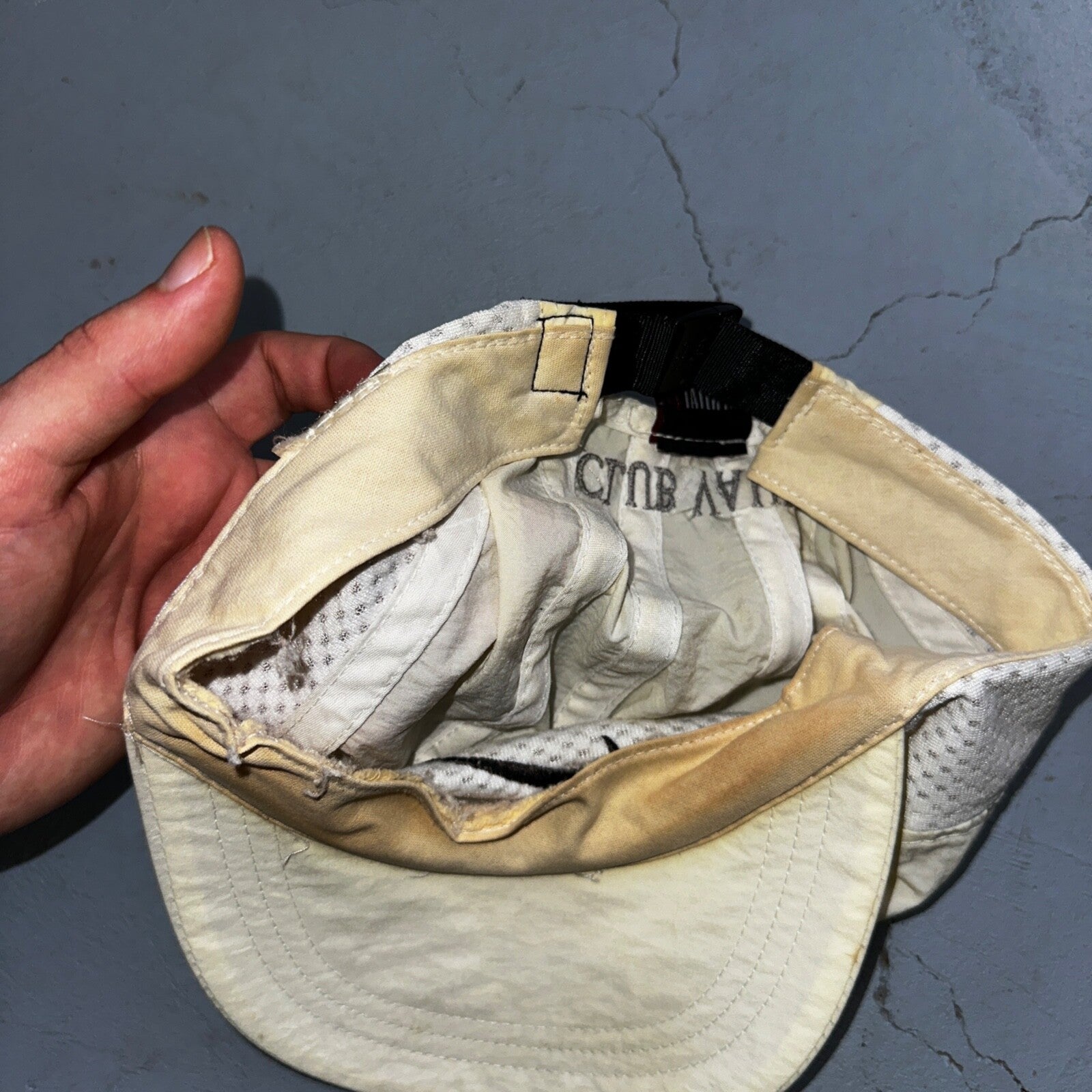 Nike Vintage Hat Cap Strap Back Swoosh Mesh Panel Tailwind Mens 90s Air Max