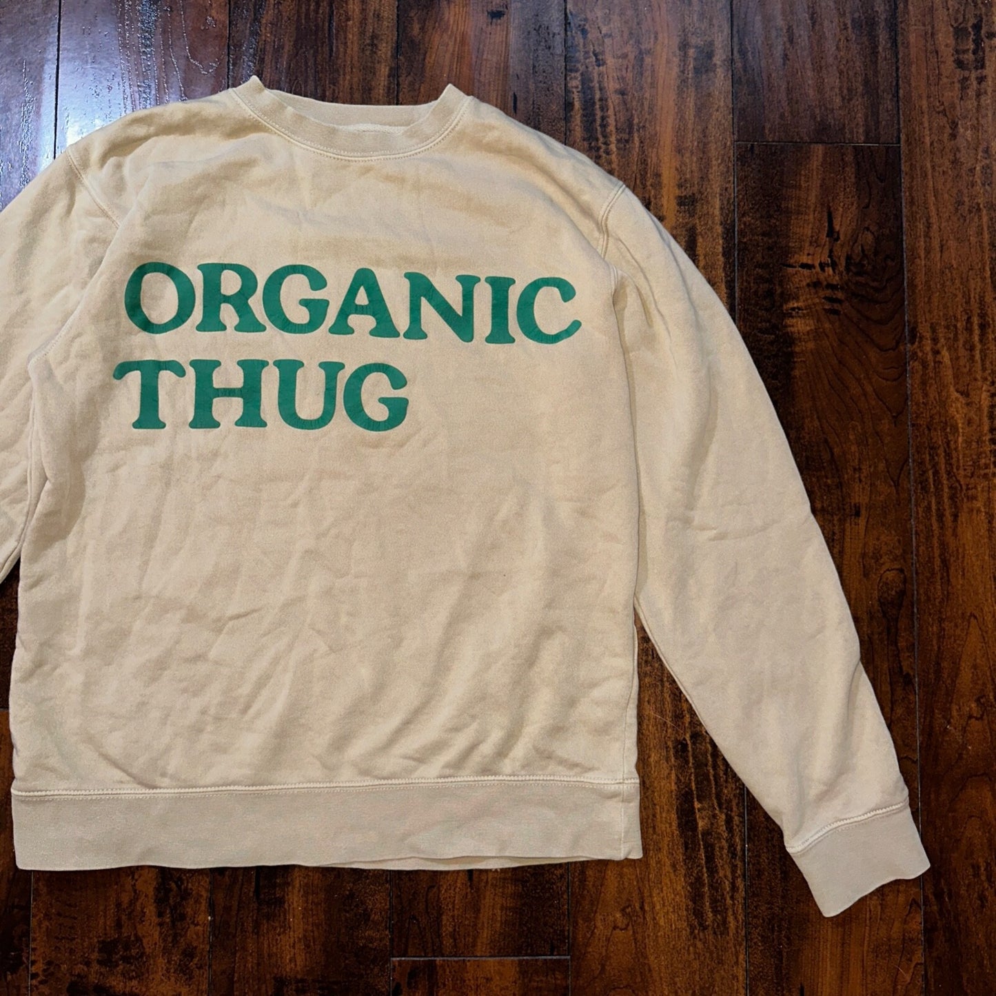 Organic Thug Fear Privilege Crewneck Sweatshirt Y2K Fresh Farms Target Funny