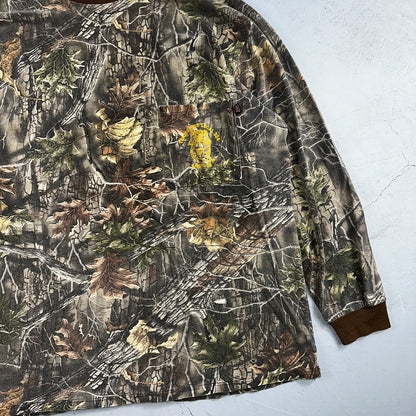 Vintage Clarkfield Outdoors True Timber Camo Hunting Shirt USA Made XL Oregon
