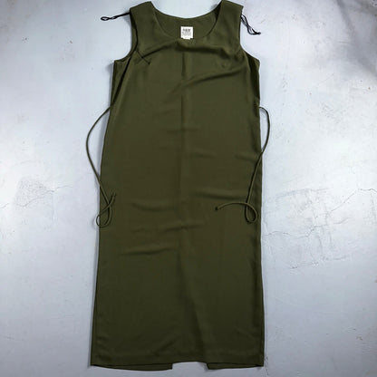 R&M Richards Karen Kwong Womens Maxi Dress Size 14 Green Simple Sleeveless VTG