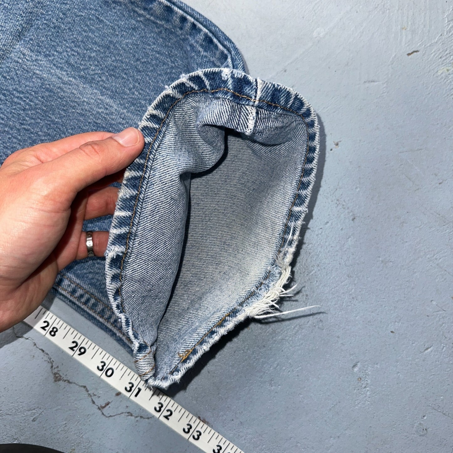 Levis 517 Jeans Mens 36x34 Black Denim Bootcut Red Tab USA Vintage 90s 34x32