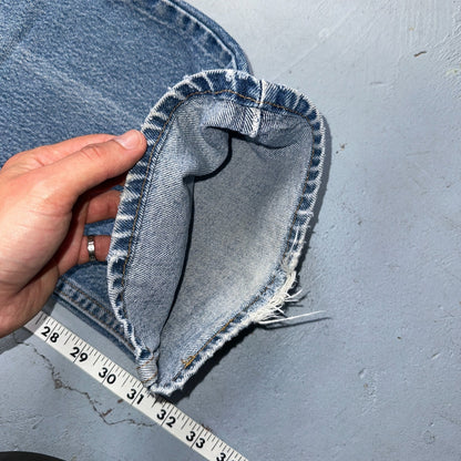 Levis 517 Jeans Mens 36x34 Black Denim Bootcut Red Tab USA Vintage 90s 34x32