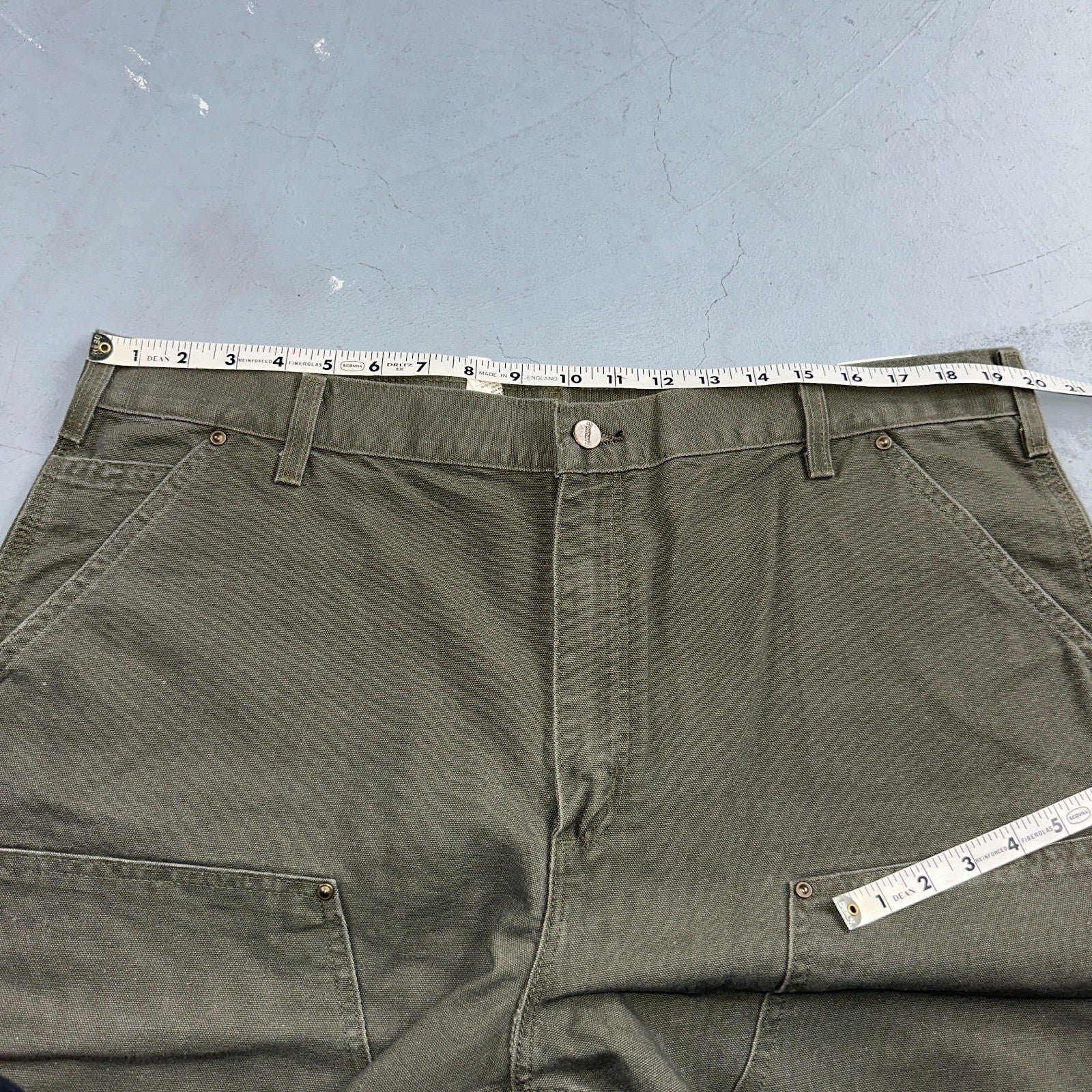 Carhartt NWT VTG Double Knee Carpenter Pants Y2K B01 B136 MOS Green 40x32 DS