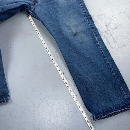Levis 501 Vintage 90s USA XX Straight Leg Jeans Blue Med Wash 42x32 Act 38x27