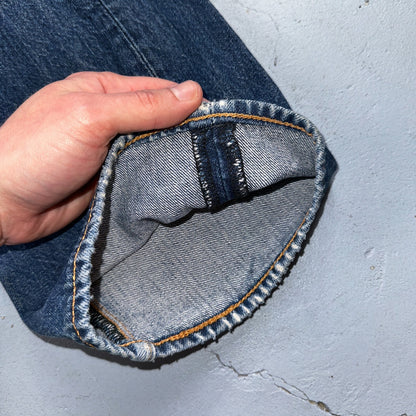Levis 501 Y2K XX Straight Leg Jeans Blue VTG Med Wash 34x36 Act 34x34