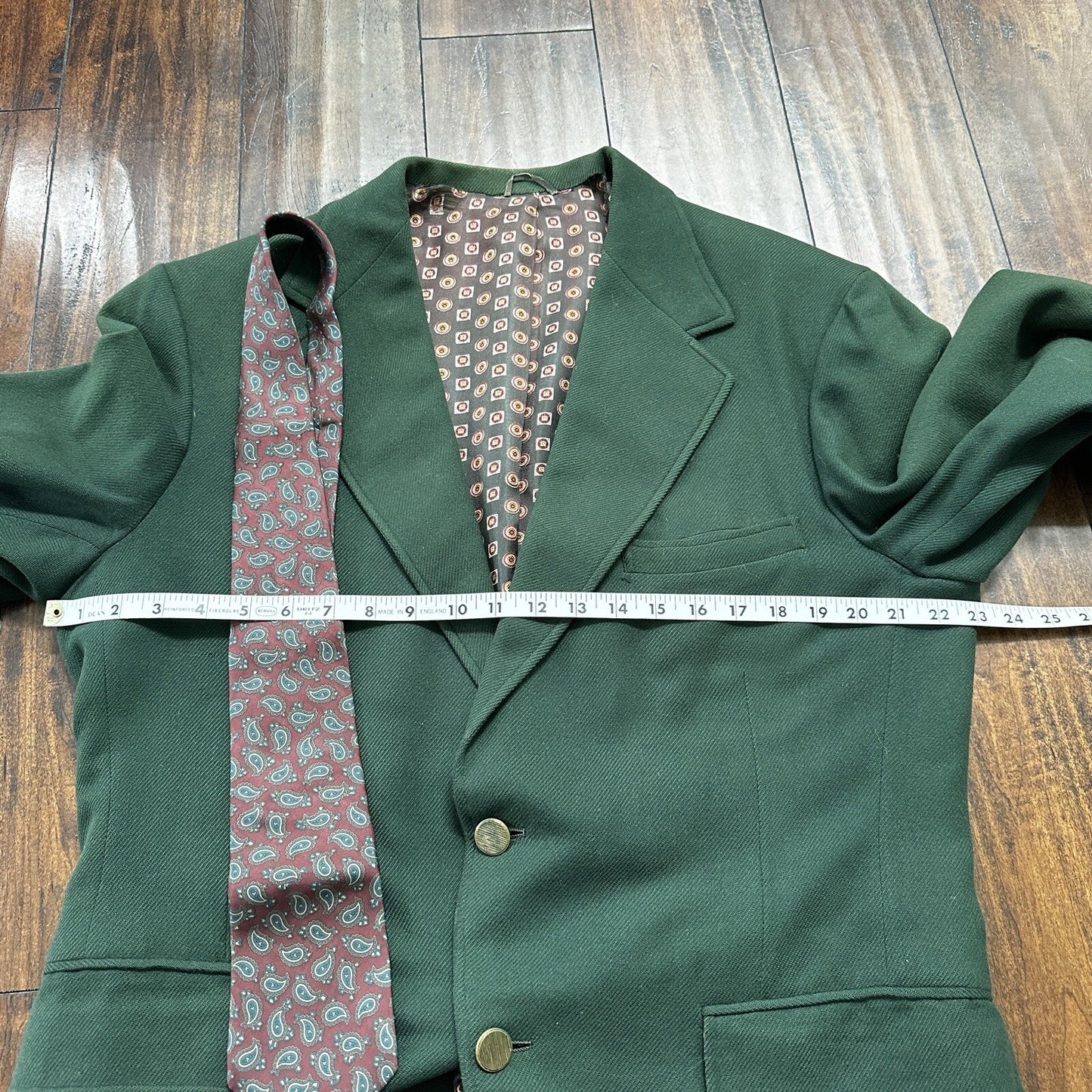 1960s 1970s Green Cashemere Sport Jacket VTG Mens Suit 44 34x32 Rockabilly Gray