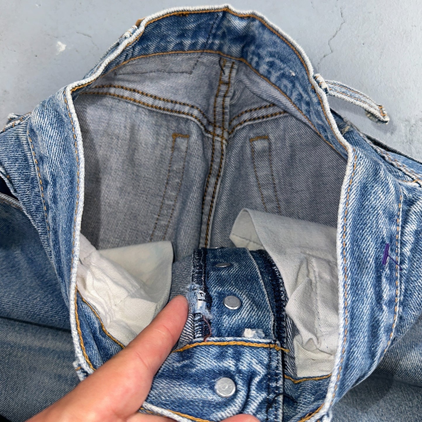 Levis 501 Vintage 80s USA XX Womens Jeans Blue High Rise Tapered 17501 25x27