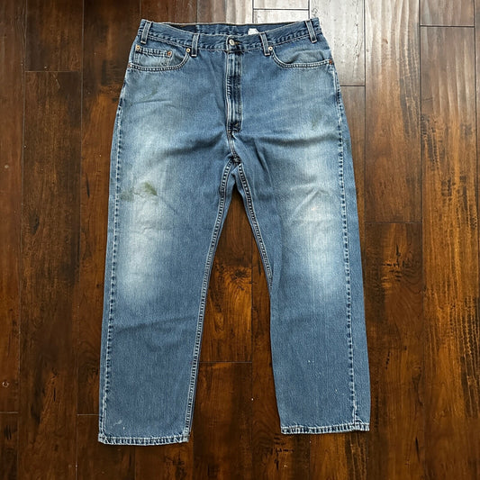Levis 505 Vintage 90s Straight Leg XX USA Jeans 40x30 Med Wash Act 36x29