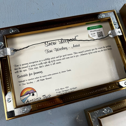 Home Interiors Tiger Framed Picture Toni Woolsey Local Oregon Artist Cats