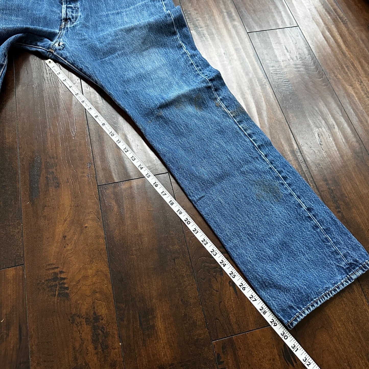 Levis 501 Vintage Y2K Straight Leg XX 2000s Jeans 38x32 Med Wash Act 37x30
