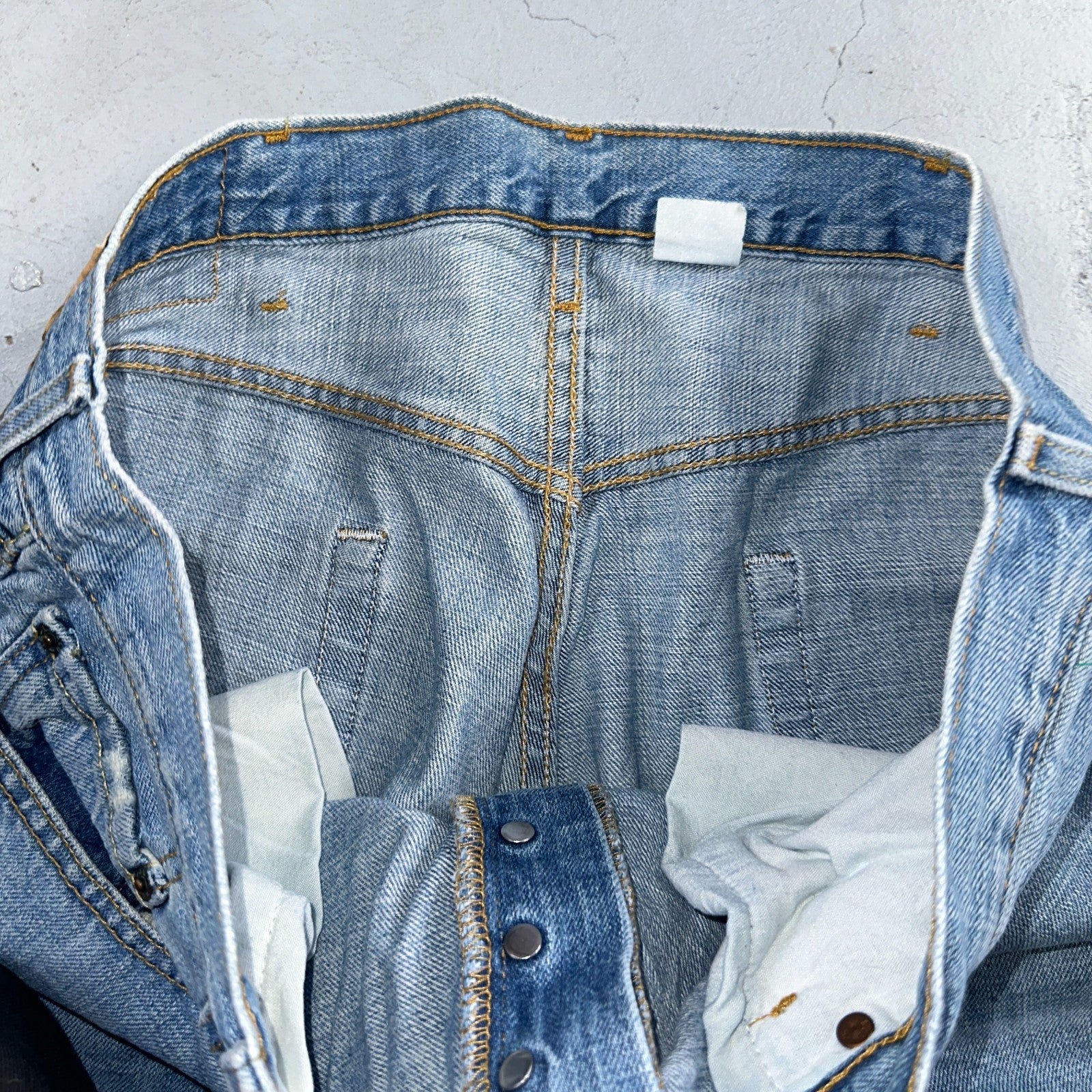 Levis 501 Vintage Y2K 90s XX Straight Leg Jeans Blue Light Wash 38x30 Act 36x30