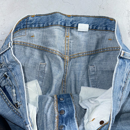 Levis 501 Vintage Y2K 90s XX Straight Leg Jeans Blue Light Wash 38x30 Act 36x30