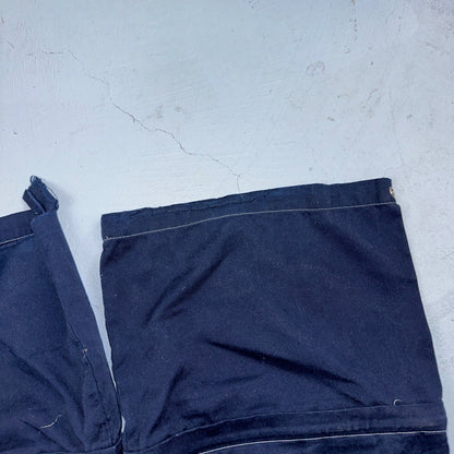 Vintage Trans Nine Rave Y2K Navy Blue Wide Leg Retro Pants Womens 30 x 30