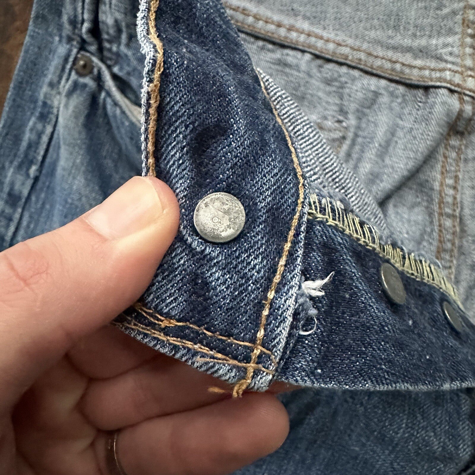 Levis 501 XX Big E True Vintage 60s Redline Selvedge Denim Jeans 1960s 32x28 31