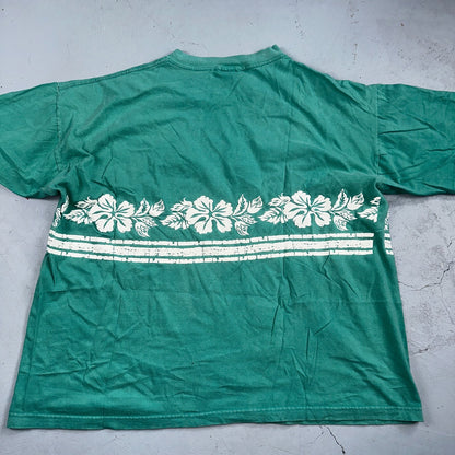 Ocean Pacific Hawaii VTG T Shirt Hawaiian 90s Single Stitch USA Floral XL