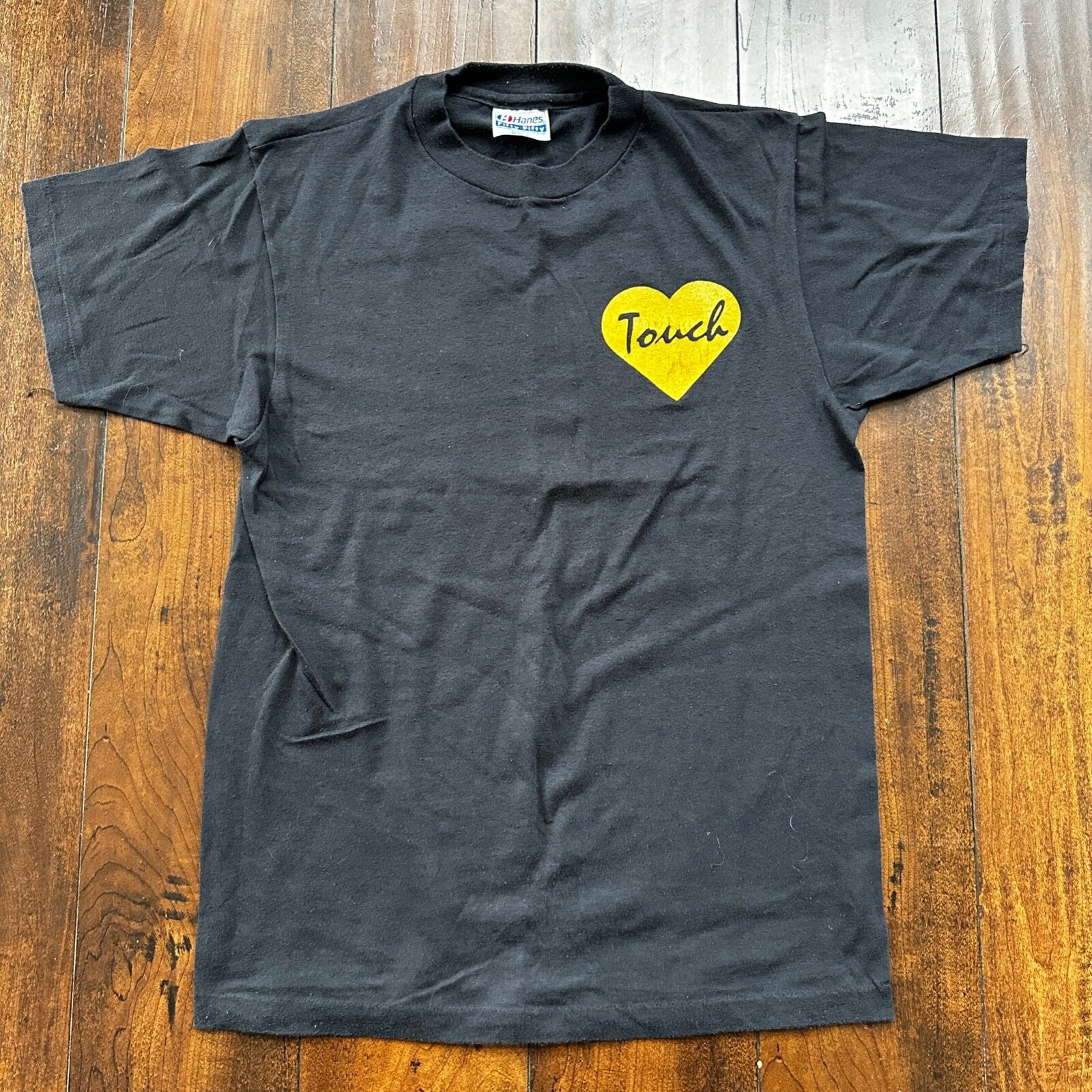 Rock N Roll Touch My Heart Vintage T Shirt 80s Music Band Tee Guns N Roses Rare