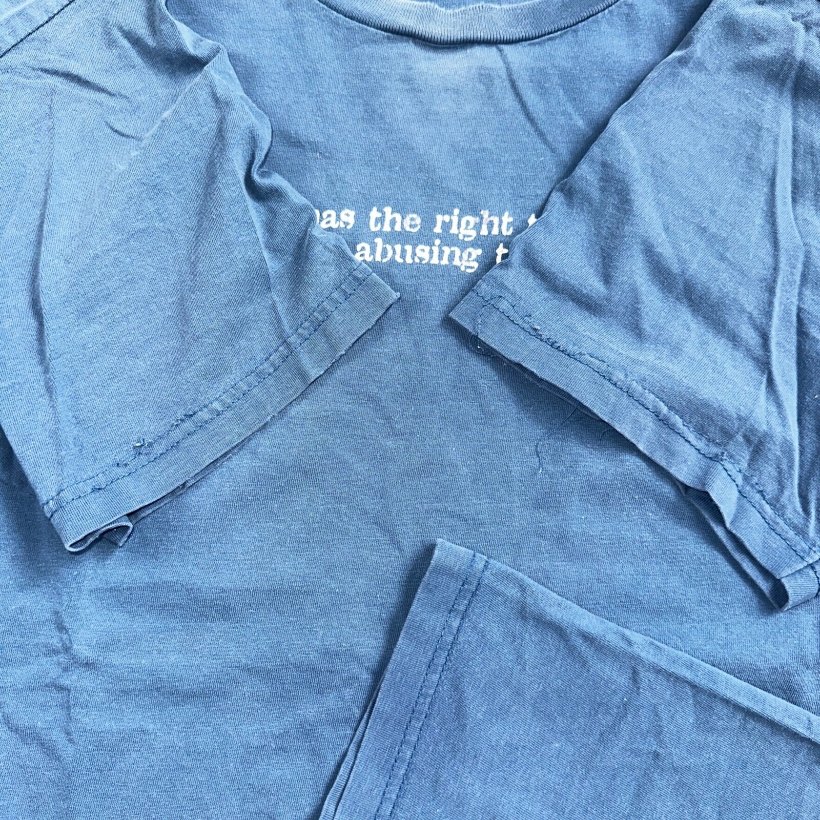 Funny Quote Idiot VTG T Shirt Y2K Text Typographic Comic Laugh Out Loud Joke