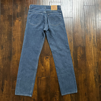 Levis VTG 90s 501 Button Fly 31x32 USA Tag Jeans Straight Wash Blue XX Act 28x31