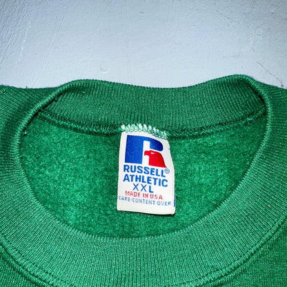 Oregon Ducks Donald Russell Athletic Sweatshirt 2XL VTG Crewneck Green 90s USA