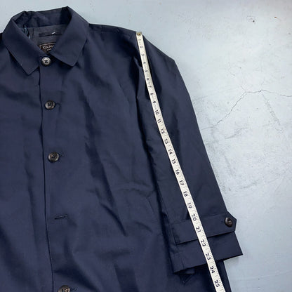 CANALI 1934 Water Repellent Car Coat Navy Rain Protection 54 Italy $2000 Retail