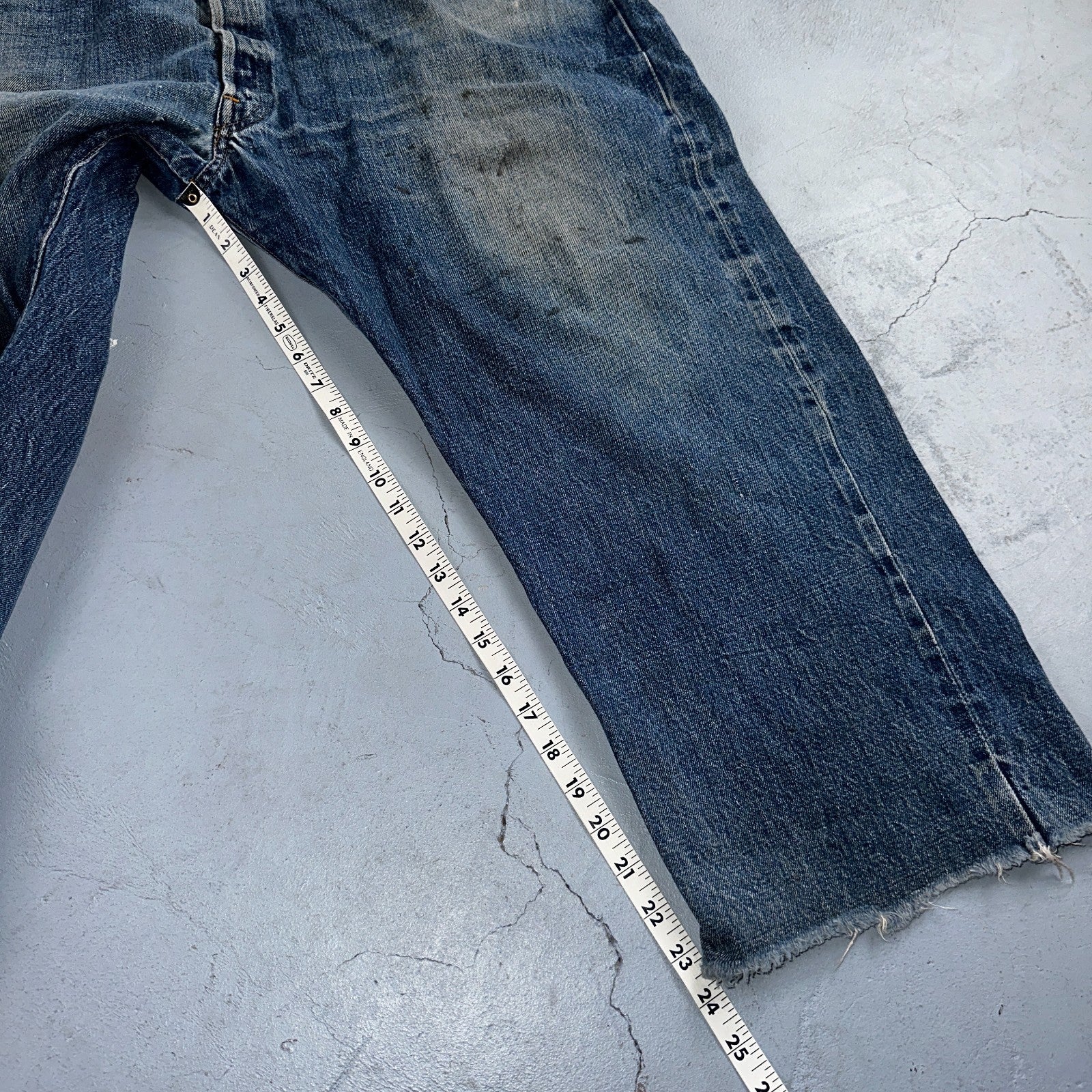 Levis 501 Vintage 70s SS Redline Selvedge USA XX Jeans Med Wash 48x30 Act 44x24