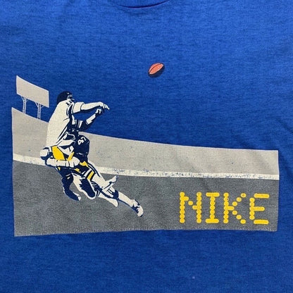 Nike Vintage T Shirt USA Rare Sports Super Bowl Football 80s Sports Geisha Japan