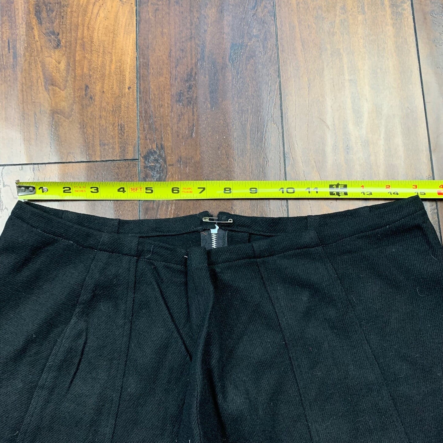 Vintage USA Rockabilly Womens Dress Black Skirt 60s 70s Top Bottom Sanforized