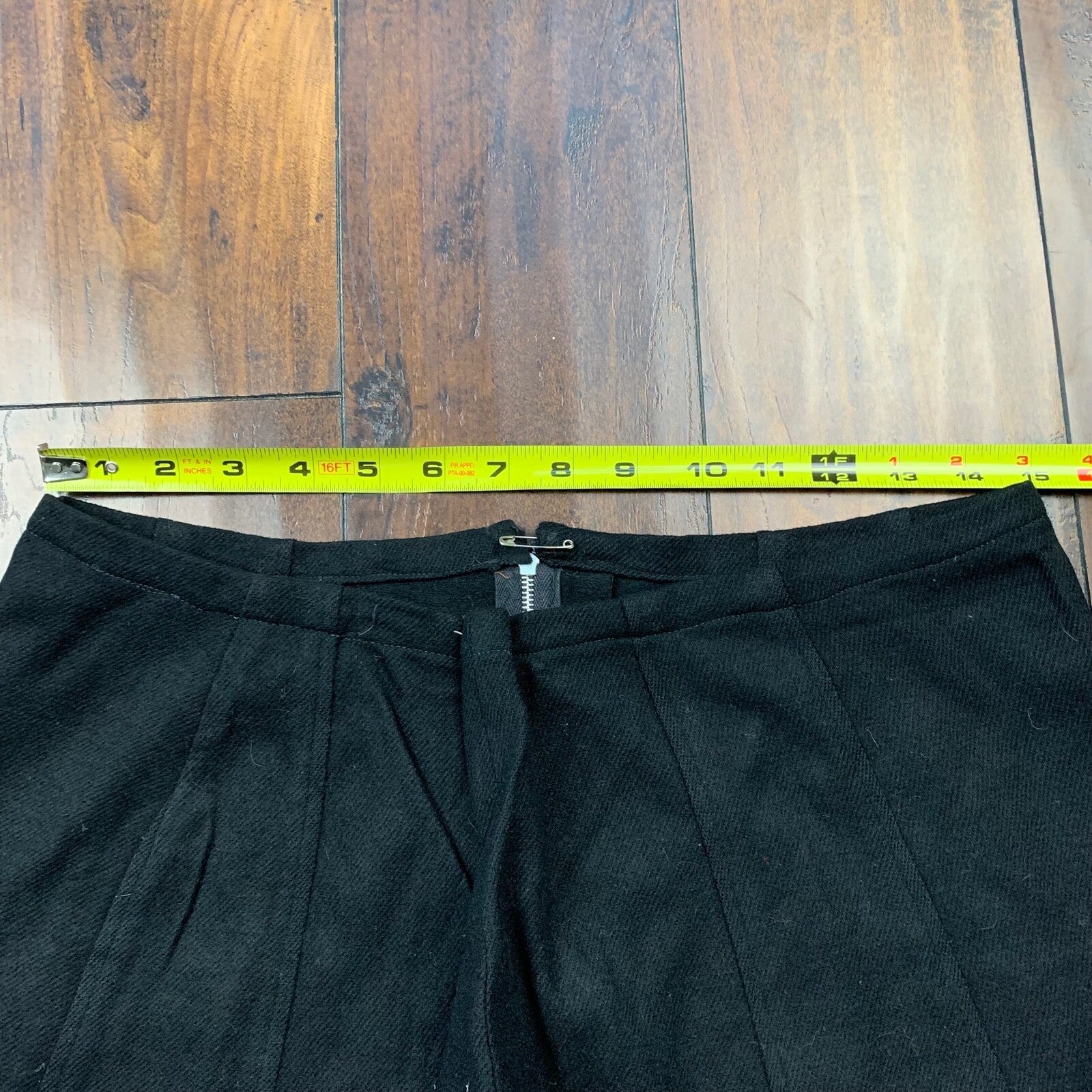 Vintage USA Rockabilly Womens Dress Black Skirt 60s 70s Top Bottom Sanforized