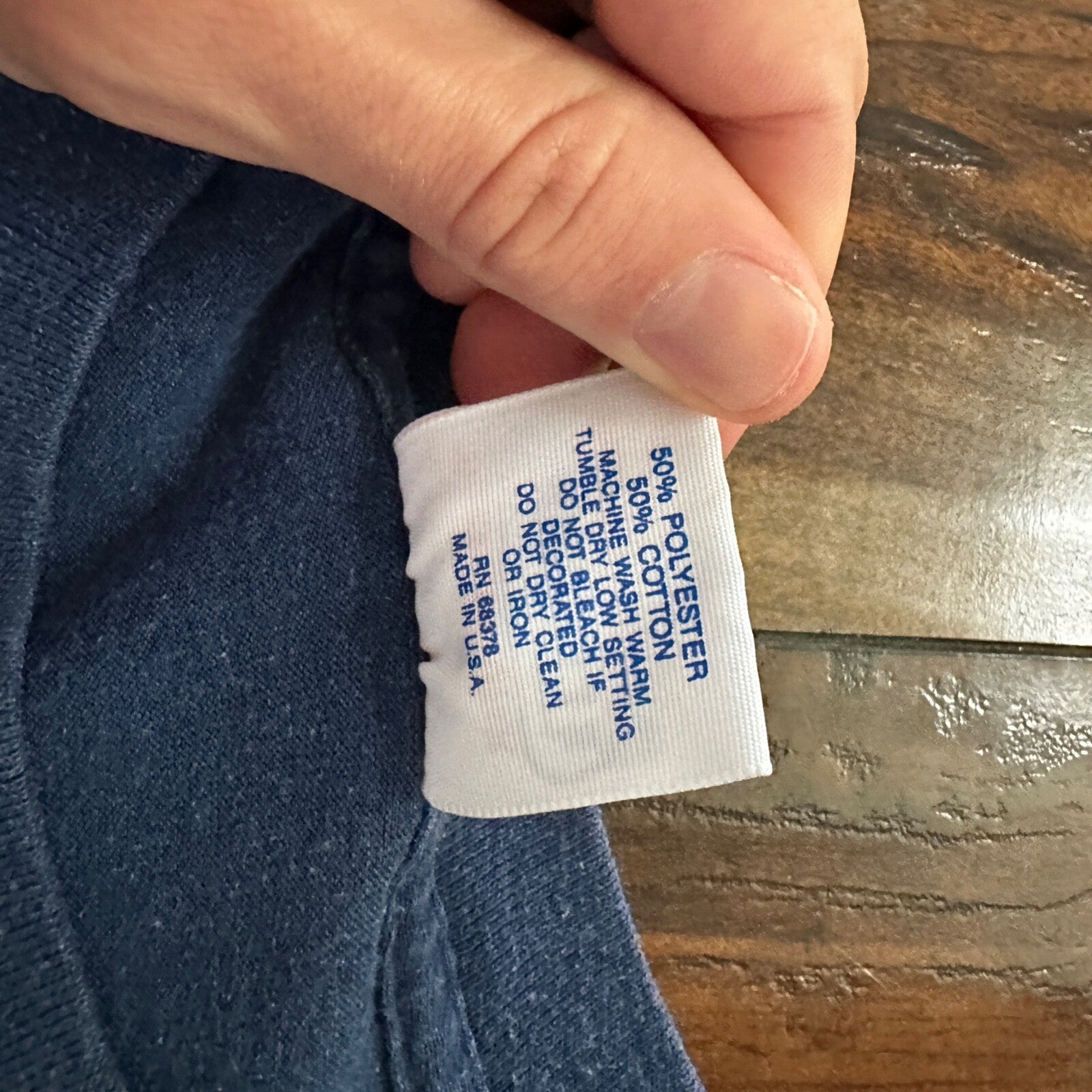 St Louis Single Stitch Vintage T Shirt Missouri Home Town USA Travel Blue Rap