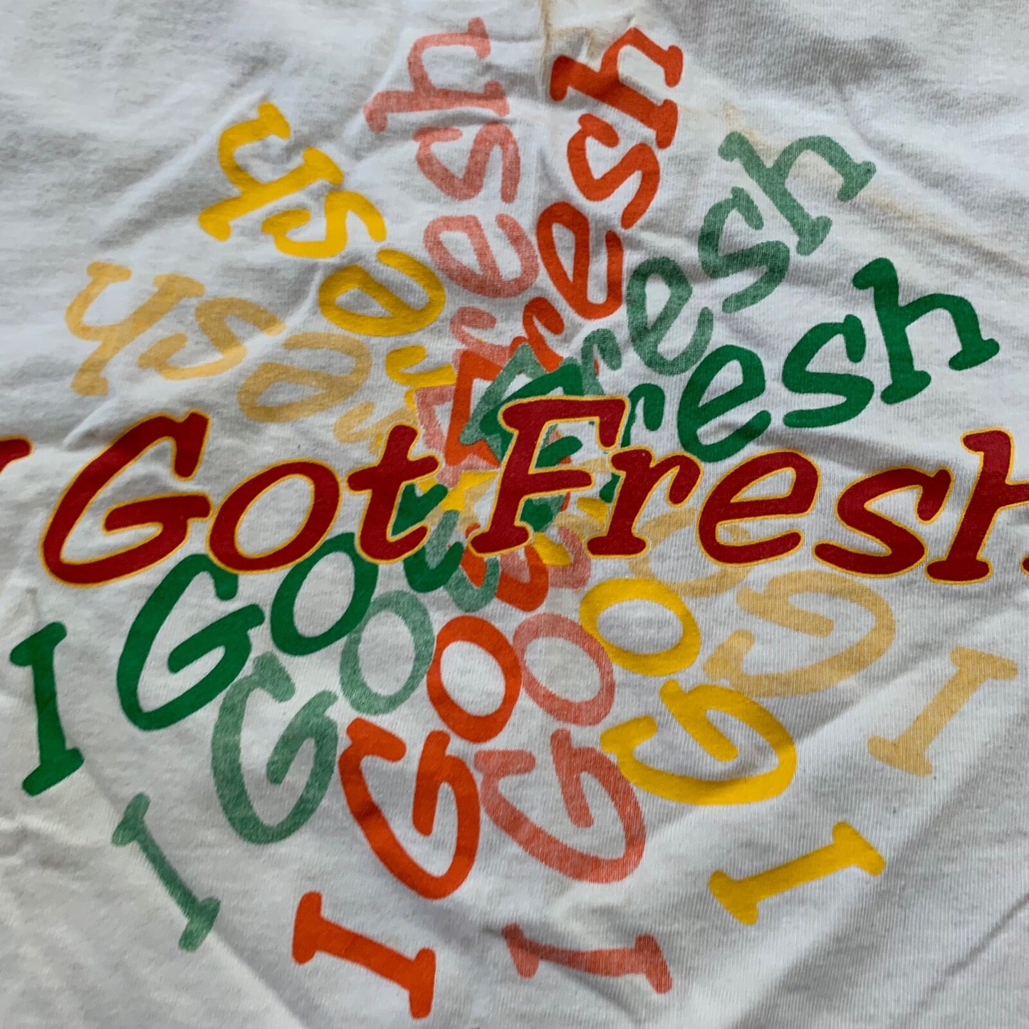 I Got Fresh Vintage T Shirt Nevada Fruits Market Garden Food Fun Humble 90s Rap