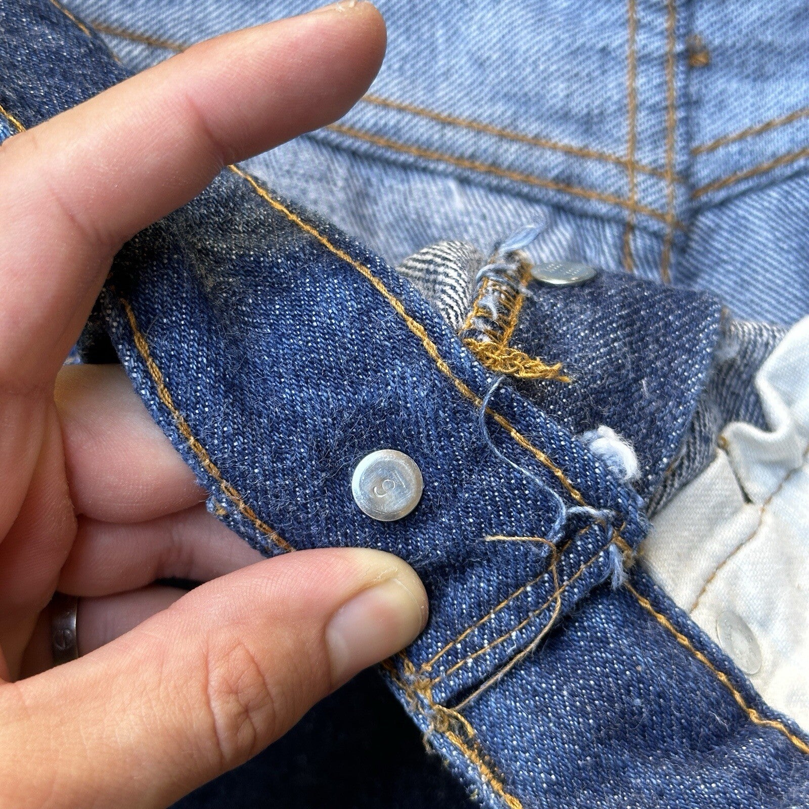 Levis Vintage 70s Redline Single Stitch 501 XX Jeans 66 SS Dark 28x28 Act 26x25