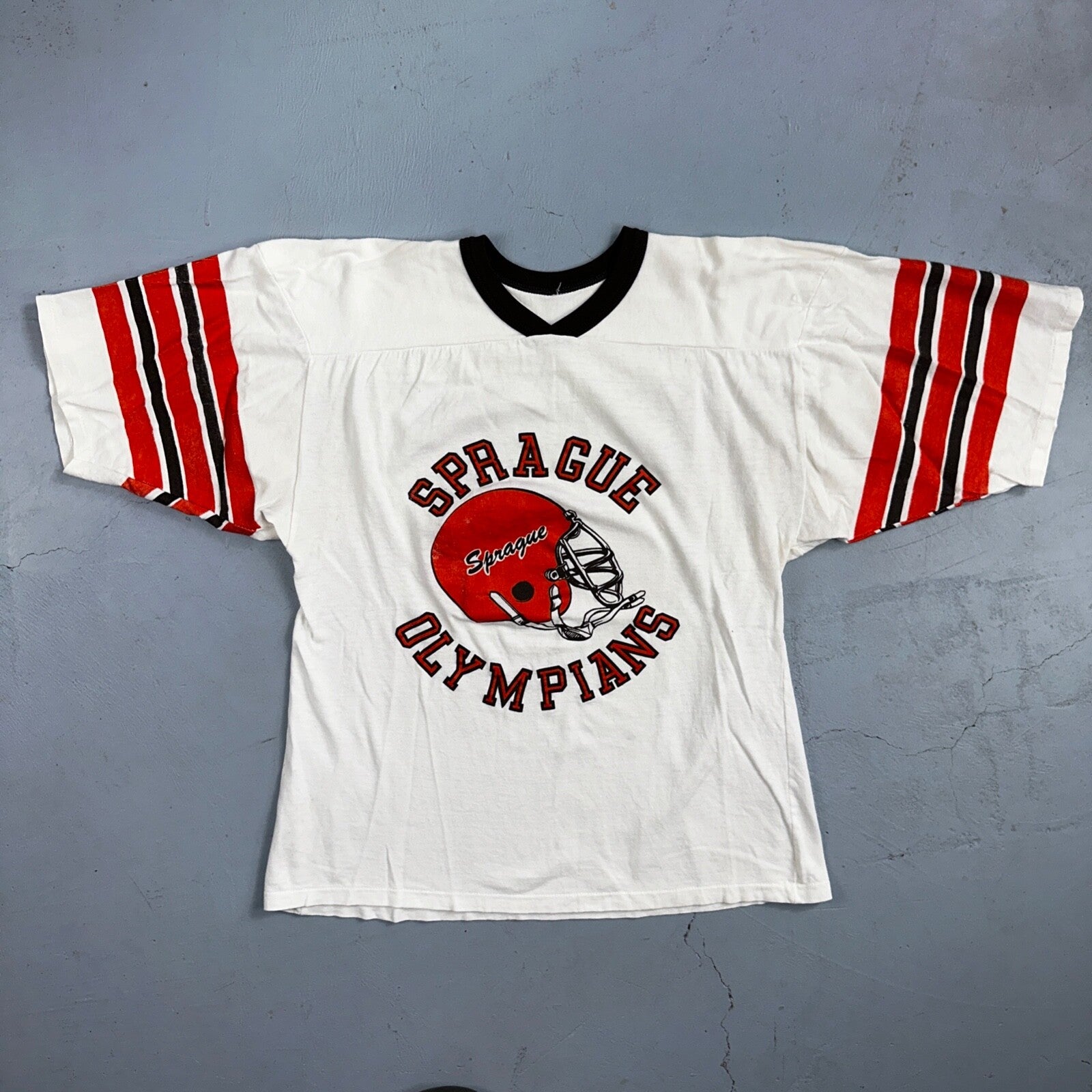 Champion Sprague Olympians VTG T Shirt Football Jersey Salem Keizer Oregon 80s