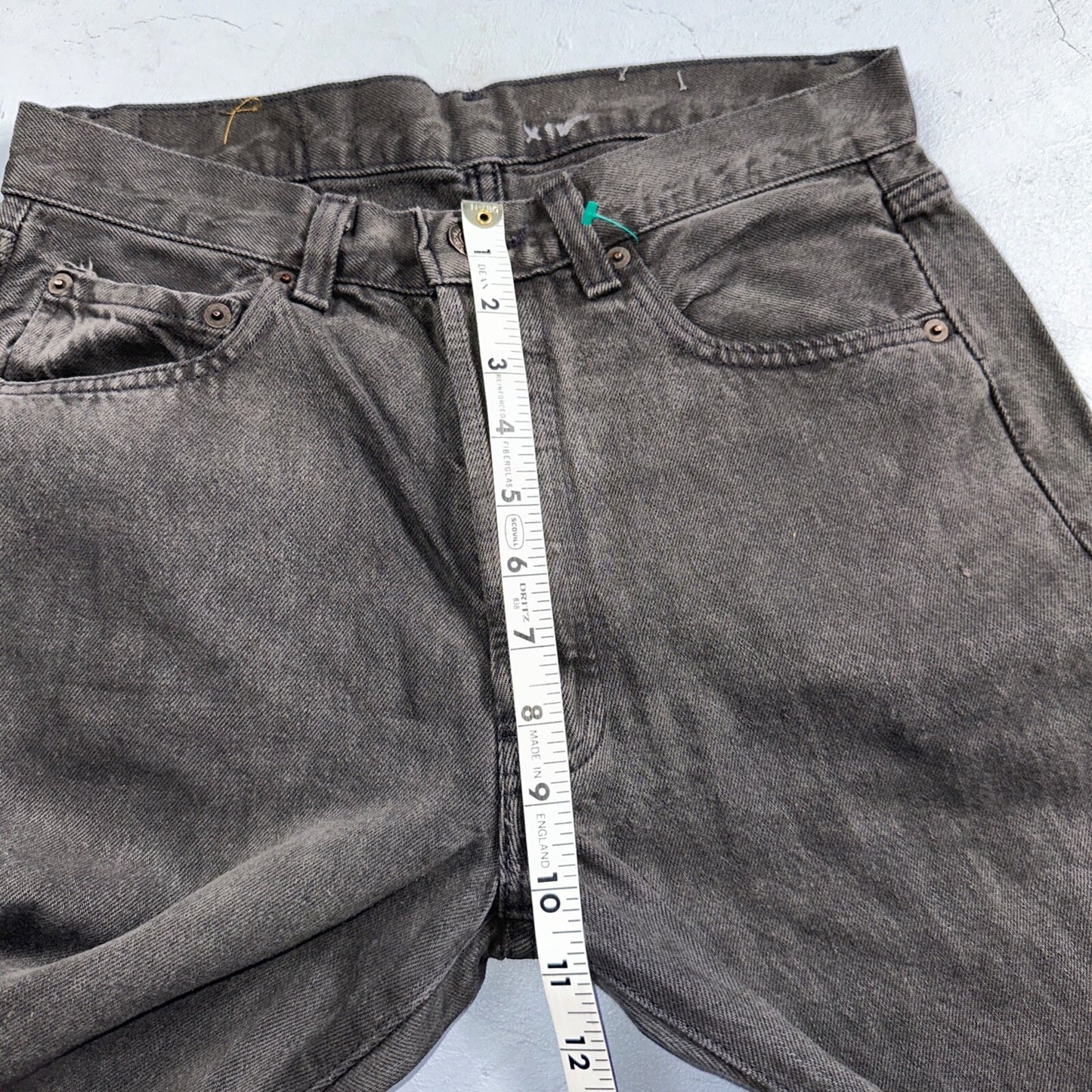 Levis 501 Vintage 80s USA XX Straight Leg Jeans Black Heavy Dark Dyed Act 28x31