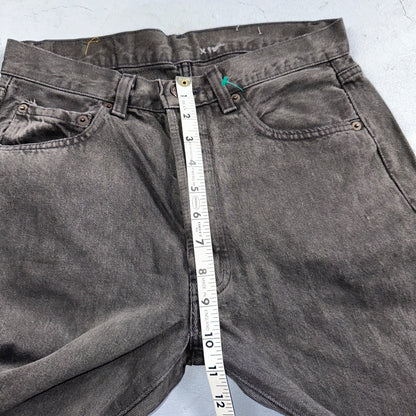 Levis 501 Vintage 80s USA XX Straight Leg Jeans Black Heavy Dark Dyed Act 28x31