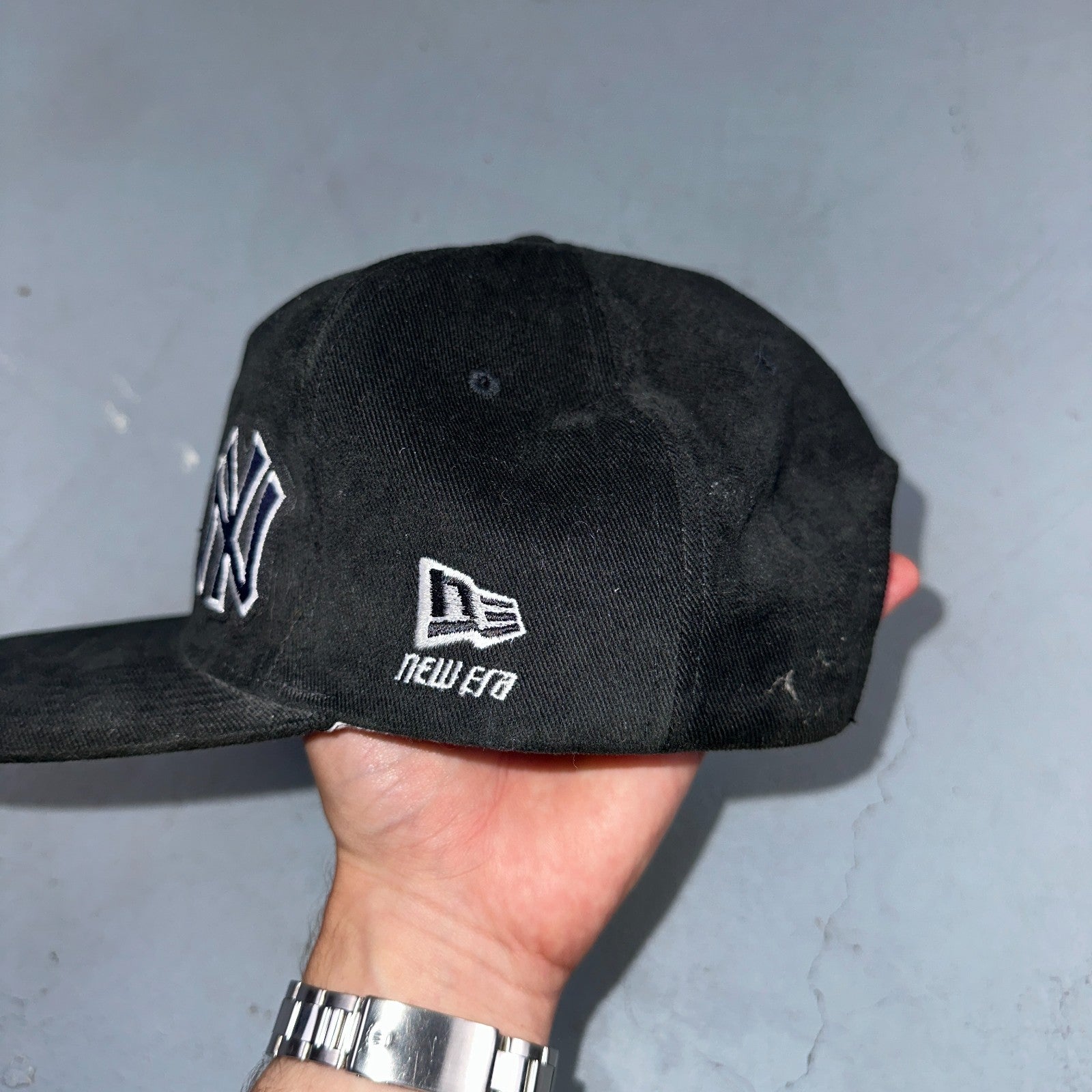 Vintage  New Era 1998 New York Yankees Hat Snapback MLB World Series Black Cap